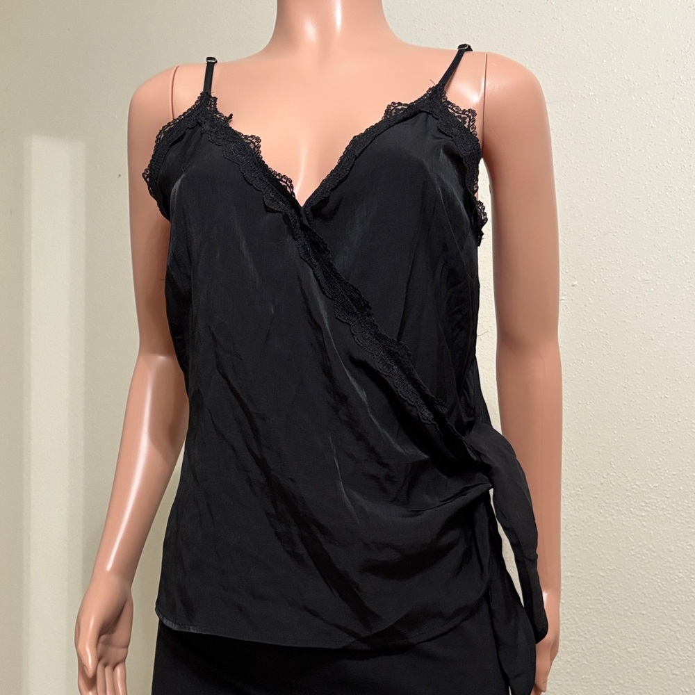 Blu Pepper Black Lace Detail Chemise